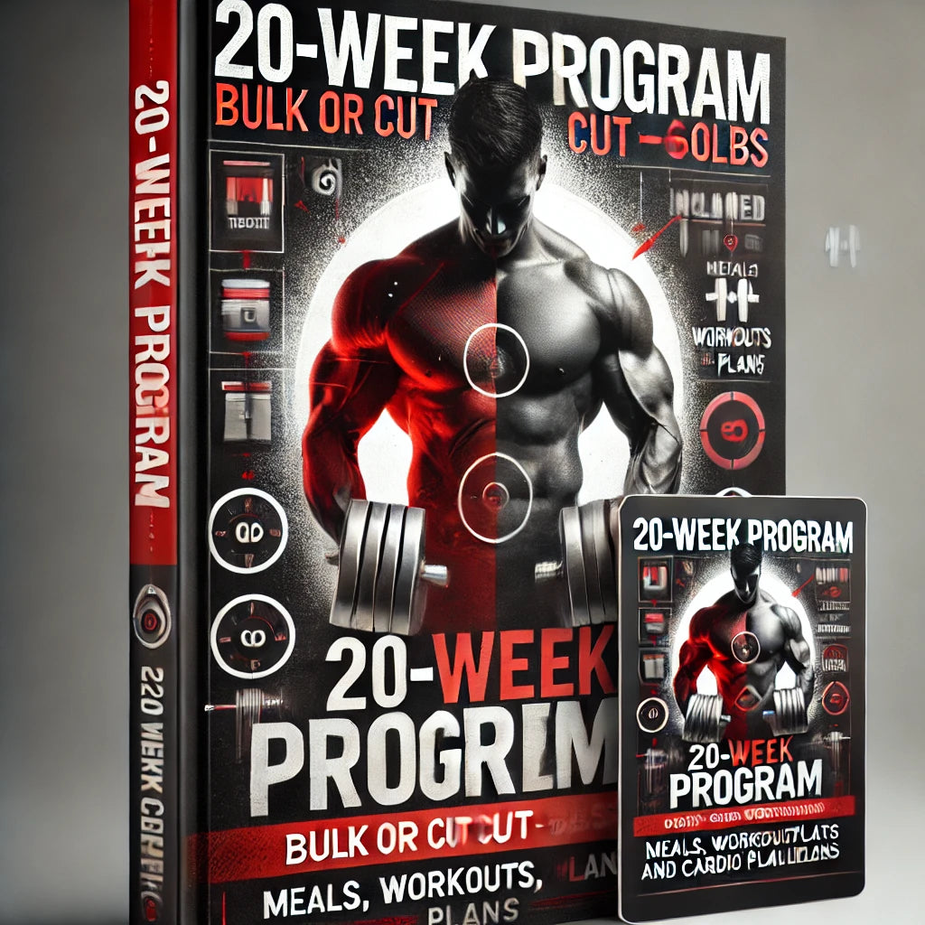 20-Week Nutrition and Workouts Program: Cutting & Bulking 40-60lbs ( It's Literally Cheaper than a Macdonald's Meal! )