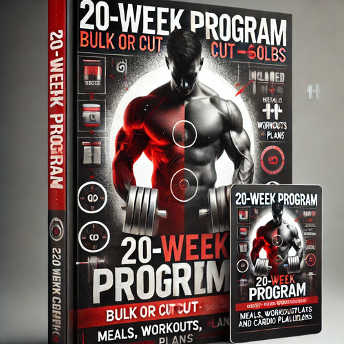 20-Week Program: Bulk or Cut 40-60lbs ( It's Literally Cheaper than a Macdonald's Meal! )